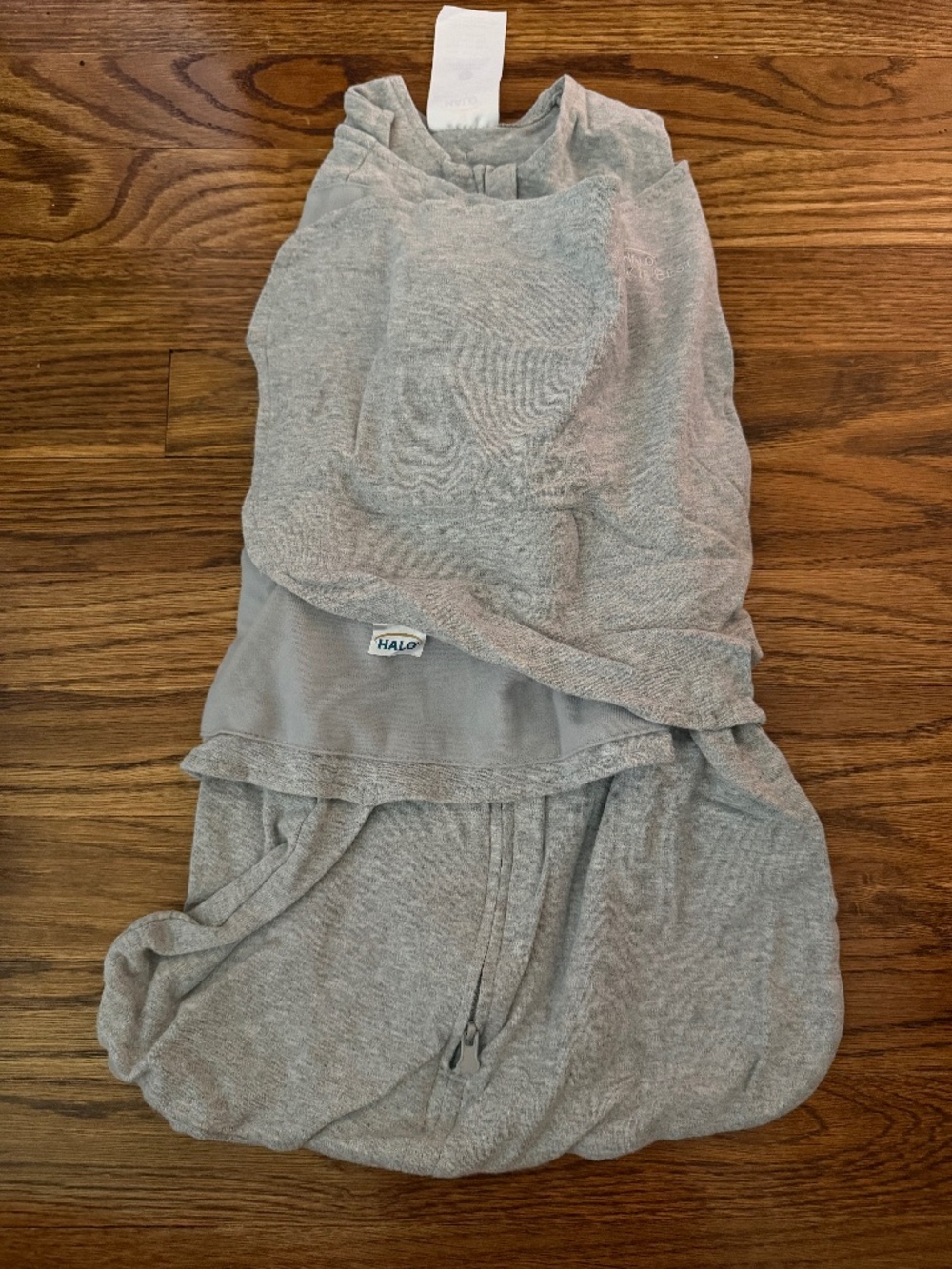 HALO Sleepsack 100% Cotton Swaddle Wrap - Gray - Newborn